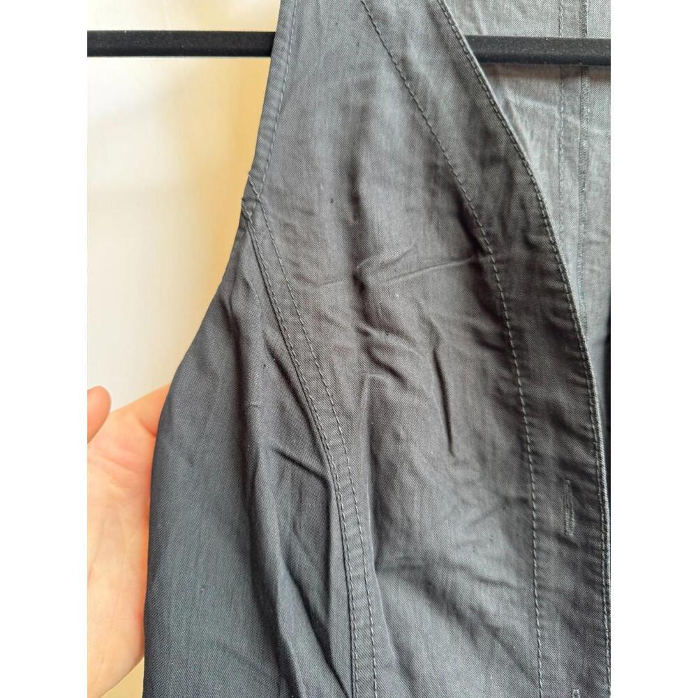 Proenza Schouler White Label Rumbled Button Front Dress Black Size 2 (READ) - Picture 9 of 15